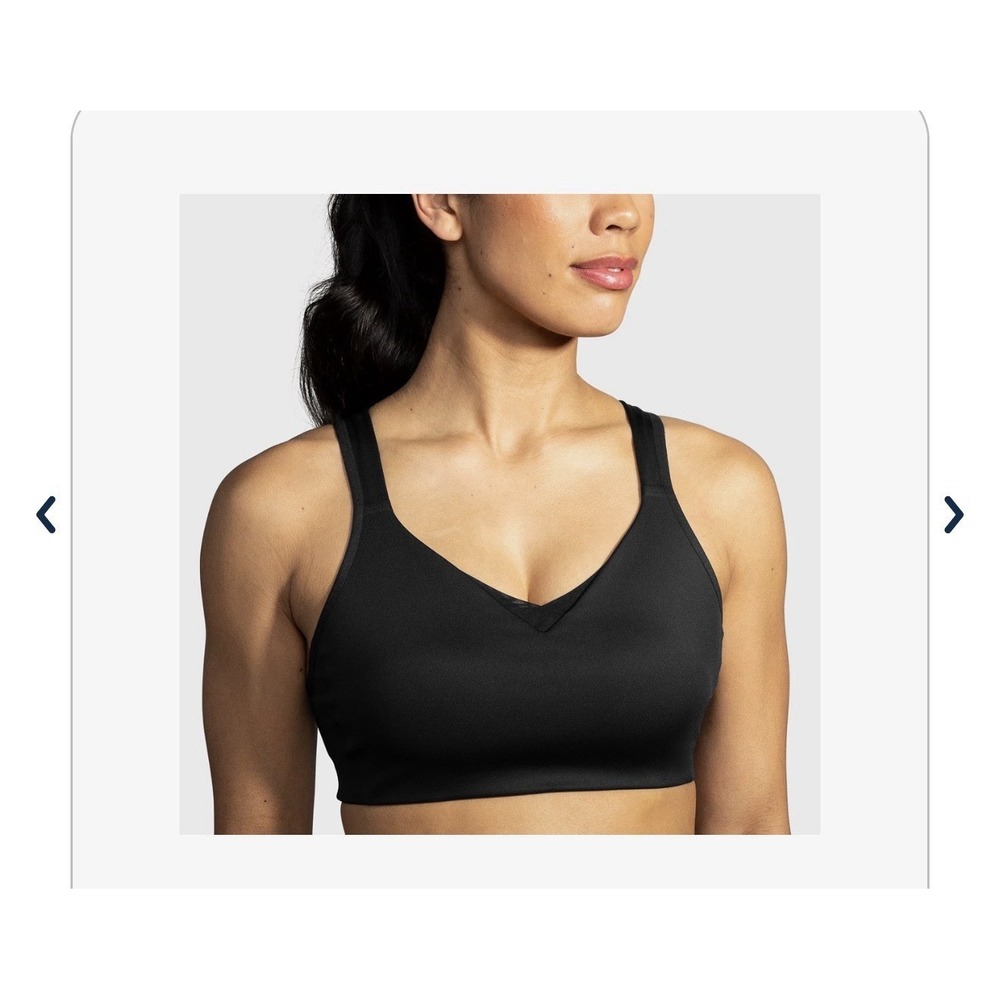 Brooks Women's Drive Convertible Run Sports Bra Color Black 350081 Size 40DD New